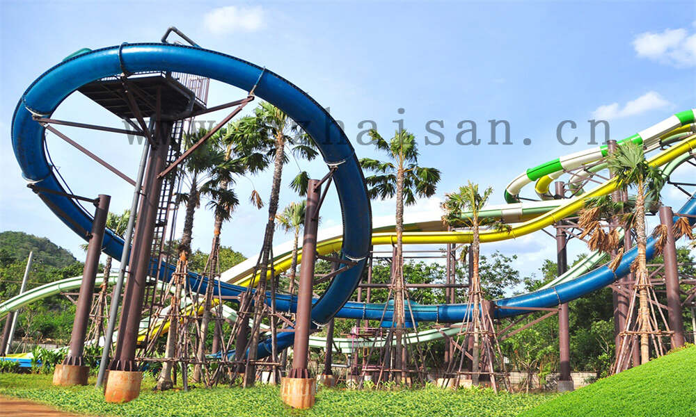 螺旋水滑梯：畅享水上狂欢，挑战极限刺激