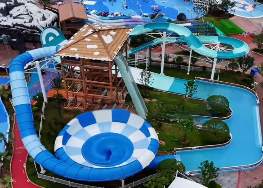 赣中首座综合性现代主题乐园！江西吉安欢乐世界水上游乐设备进入试滑验收阶段